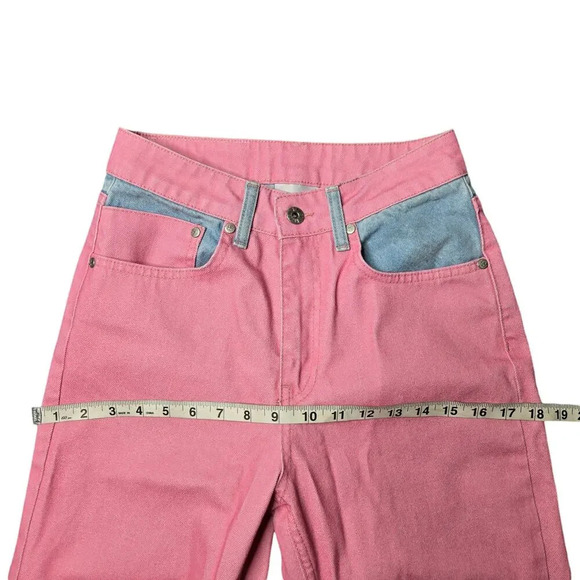 Ragged Priest Dolly Pink Overdyed Mom Jeans Size: 26 - Picture 7 of 7